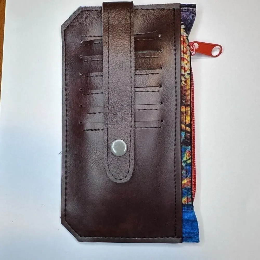 Dinosaur wallet purse pall handmade zipper vinyl